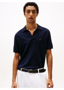 Poloshirt Tommy Hilfiger "ESSENTIAL COTTON KNITTED", Herren, Gr. XL, blau (desert sky), Strick, Obermaterial: 100% Baumwolle, Rippb&uuml;ndchen, Shirts Poloshirt
