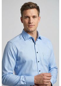 Langarmhemd MARVELIS, Herren, Gr. 40, N-Gr, bleu, Web, Obermaterial: 100% Baumwolle, 2-Knopf-Manschette, Hemden Langarmhemd, Businesshemd, New-Kentkragen, modern fit
