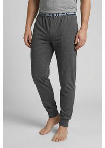 Pyjamahose Tom Tailor "Br&uuml;gge", Herren, Gr. 50, N-Gr, grau, Single Jersey, Obermaterial: 60% Baumwolle, 40% Polyester, bequem lang, Hosen Pyjamahose, Logobund, schmaler Fit, Seitentaschen, atmungsaktiv, Baumwollmix