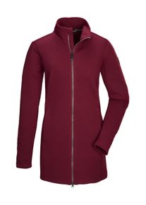 Strickjacke Killtec "KOW 4 WMN FLX JCKT", Damen, Gr. 38, rot (weinrot), Obermaterial: 95% Polyester, 5% Elasthan, Strickjacken Strickjacke, Damen Powerstretchjacke mit 2-Wege-Stretch und Kinnschutz