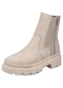 Winterboots Rieker, Damen, Gr. 36, beige (creme), Elastischer Einsatz, Lederimitat, Schuhe Winterboots, mit kuscheligem Warmfutter