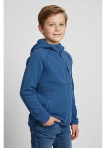 Fleecejacke Trollkids "KIDS SANDEFJORD JACKET", Kinder, Gr. 110, med blau, Obermaterial: 100% Polyester, Jacken Fleecejacke
