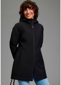 Funktionsjacke Polarino, Damen, Gr. 46, schwarz, Web, Obermaterial: 100% Polyester. Futter: 100% Polyester. Wattierung: 100% Polyester, unifarben, normal, mit Knopf,verstellbar Rippb&uuml;ndchen mit Druckknopf, Jacken Funktionsjacke, W&auml;rmend, winddicht, wasserabweisend, &Uuml;bergangsjacke, Topseller