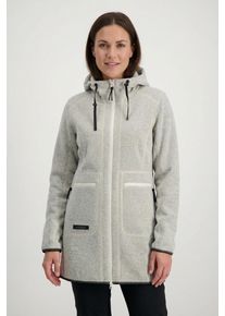 Fleecejacke Icepeak "AMES", Damen, Gr. M, powder, Obermaterial: 100% Polyester, Jacken Fleecejacke, sportlicher Stil, mit Kapuze und Kordelz&uuml;gen