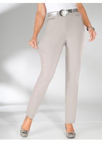 Stretch-Hose Stehmann, Damen, Gr. 104, Langgr&ouml;&szlig;en, grau (stein), 72% Viskose, 25% Polyamid, 3% Elasthan, unifarben, lang, Hosen Stretch-Hose