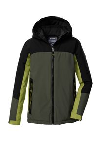 Funktionsjacke Killtec "KOW 223 BYS JCKT", Jungen, Gr. 176, olivgr&uuml;n, Obermaterial: 100% Polyester;Futter: 100% Polyester;F&uuml;llung: 100% Polyester, Jacken Funktionsjacke, Wind- und wasserdichte Kinderjacke mit Fleece und Schneefang