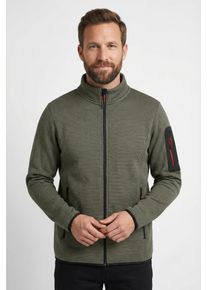 Fleecejacke Icepeak "BREDSTEDT", Damen, Gr. S, granite, Obermaterial: 100% Polyester, normal, Jacken Fleecejacke, sportlicher Stil, mit Stehkragen, mit Rei&szlig;verschlusstaschen