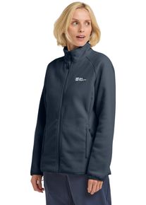 Fleecejacke Jack Wolfskin "Moonrise", Damen, Gr. XS, blau (midnight sky), Obermaterial: 100% Polyester, normal, Jacken Fleecejacke