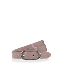 Lederg&uuml;rtel Tamaris, Damen, Gr. 75, grau (taupe), Materialmix, unifarben, G&uuml;rtel Lederg&uuml;rtel, mit Doppelschnalle