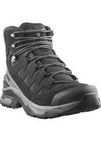 Wanderschuh Salomon "QUEST ECHO GORE TEX", Herren, Gr. 42, schwarz, castlerock, schwarz, Leder, Synthetik, Schuhe Wanderschuh, wasserdicht