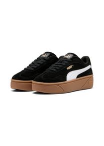 Sneaker Puma "CLUB II ERA PLATFORM SD WNS", Damen, Gr. 38, wei&szlig; (Puma schwarz, Puma wei&szlig;), Leder, Schuhe Sneaker, Obermaterial aus Leder, Innenmaterial aus Textil
