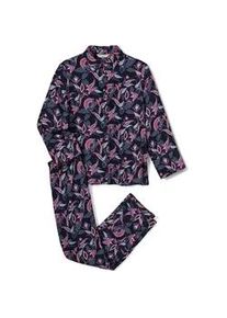 Tchibo - Web-Pyjama - Damen - Gr. 38 - dunkelblau