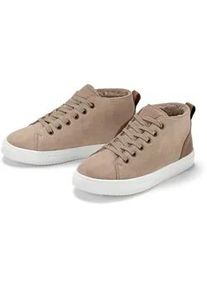 Tchibo - Gef&uuml;tterter Veloursleder-Sneaker - Damen - Gr. 37 - beige
