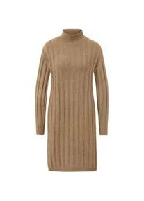 Tchibo - Geripptes Strickkleid mit Stehkragen - Damen - Gr. XXL - braun