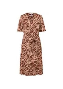 Tchibo - Bedrucktes Jerseykleid - Damen - Gr. S - beige/print