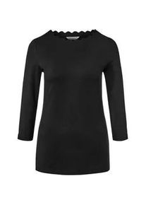 Tchibo - Shirt mit 3/4-Arm - Damen - Gr. M - schwarz