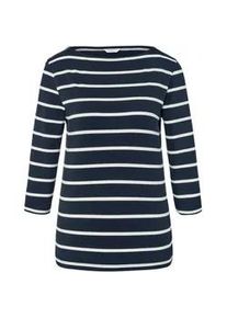 Tchibo - Gestreiftes Shirt mit 3/4-Arm - Damen - Gr. S - dunkelblau/gestreift