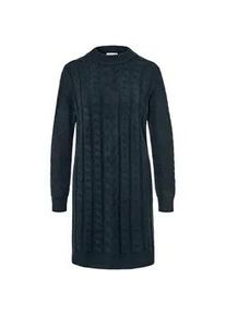Tchibo - Strickkleid mit Zopfmuster - Damen - Gr. L - dunkelblau