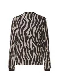 Street One Jacquard-Shirt - Damen - Gr. 46 - braun