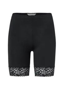 Tchibo - Radlershorts mit Spitzenborte - Damen - Gr. XL - schwarz