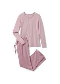 Tchibo - Flanell-Pyjama - Damen - Gr. S - ros&eacute;