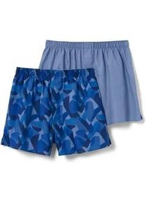 Tchibo - 2 Web-Boxershorts - Herren - Gr. M/5 - blau/print