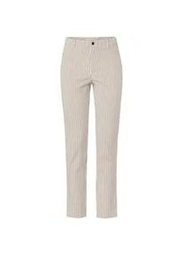 Tchibo - Gestreifte Stretch-Twill-Hose - Damen - Gr. 42 - creme/gestreift