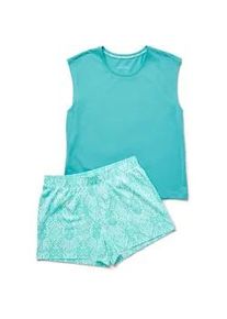 Tchibo - Shorty-Pyjama-Set - Damen - Gr. XL - t&uuml;rkis