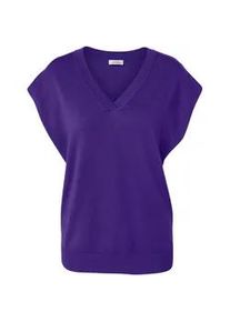 Tchibo - Kurz&auml;rmliger Feinstrickpullover - Damen - Gr. S - lila