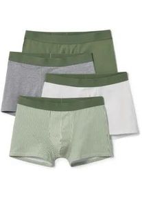 Tchibo - 4 Slipboxer - Herren - Gr. Xl/7 - hellgrau/gestreift