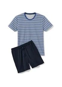 Tchibo - Shorty-Pyjama blau-dunkelblau - Herren - Gr. XXL - wei&szlig;/gestreift