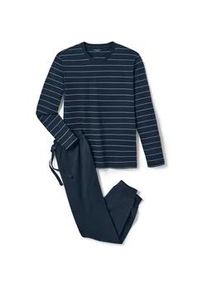 Tchibo - Pyjama - Herren - Gr. M - dunkelblau/gestreift