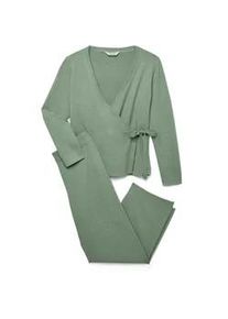 Tchibo - Feinstrick-Hausanzug - Damen - Gr. S - gr&uuml;n