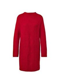 Tchibo - Strickkleid mit Zopfmuster - Damen - Gr. L - rot
