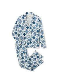 Tchibo - Pyjama - Damen - Gr. L - wei&szlig;/paisley