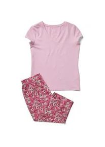 Tchibo - 3/4-Pyjama-Set - Damen - Gr. S - rosa