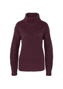 Tchibo - Grobstrickpullover mit Rollkragen - Damen - Gr. S - bordeaux
