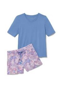 Tchibo - Shorty-Pyjama-Set - Damen - Gr. L - hellblau