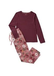 Tchibo - Pyjama-Set - Damen - Gr. XL - bordeaux
