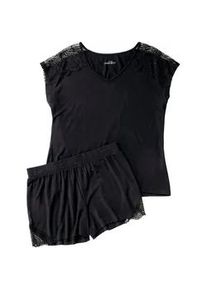Tchibo - Shorty-Pyjama - Damen - Gr. M - schwarz