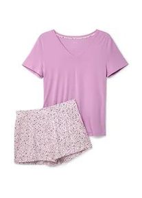 Tchibo - Shorty-Pyjama - Damen - Gr. S - creme/print