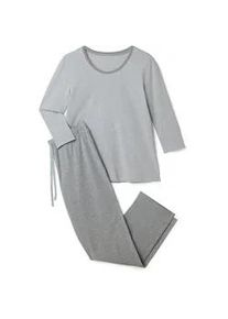 Tchibo - Pyjama - Damen - Gr. XXL - wei&szlig;/gestreift