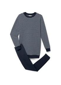 Tchibo - Leggings-Pyjama - Damen - Gr. XL - dunkelblau/gestreift