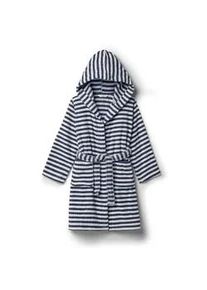 Tchibo - Kinder-Bademantel - Kinder - Gr. 122/128 - dunkelblau/gestreift