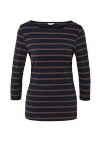 Tchibo - Gestreiftes Shirt mit 3/4-Arm - Damen - Gr. S - dunkelblau/gestreift