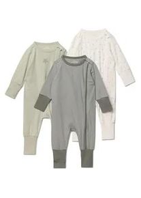 Tchibo - 3 Baby-Pyjamas - Kinder - Gr. 98/104 - olivgr&uuml;n/print