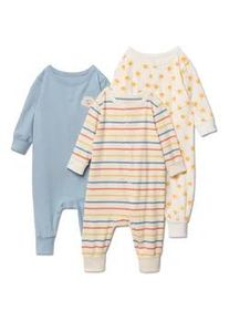 Tchibo - 3 Baby-Pyjamas - Kinder - Gr. 98/104 - blau/print