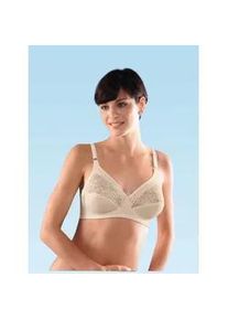 B&uuml;gelloser BH Triumph, Damen, Gr. 95, Cup B, beige (elfenbein), 33% Polyamid, 31% Baumwolle, 26% Polyester, 10% Elasthan, BHs BH Spitzenw&auml;sche Spitzen-BH B&uuml;gelloser-BH