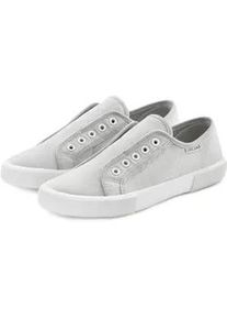 Sneaker Lascana, Damen, Gr. 41, grau (hellgrau), Obermaterial: 100% Textilmaterial. Decksohle: 100% Textilmaterial. Futter: 100% Textilmaterial. Laufsohle: 100% Synthetik, unifarben, Basic, Schuhe Damenschuh Skaterschuh Sneaker low Slip-on-Sneaker Sommerschuh, Slipper, Halbschuh bequem zum Reinschl&uuml;pfen VEGAN