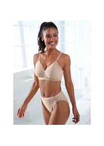 T-Shirt-BH Naturana, Damen, Gr. 75, Cup B, beige (elfenbein), 75% Polyamid, 25% Elasthan, Futter:100% Polyester, R&uuml;ckenteil:84% Polyester, 16% Elasthan, BHs T-Shirt-BH